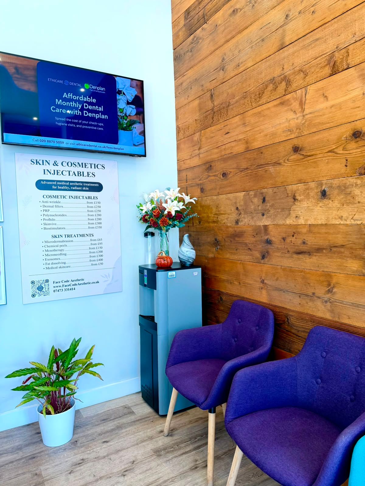The reception area at Ethicare Dental